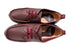 【arui_toe 3955BL ブルーレッド】本革コンフォートモカシンデッキシューズ